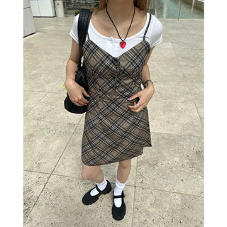 2-button round short-sleeved T-shirt