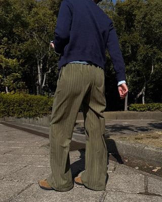Light striped pants