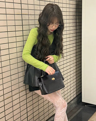 Colorful long-sleeved tops