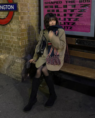 Suede long boots