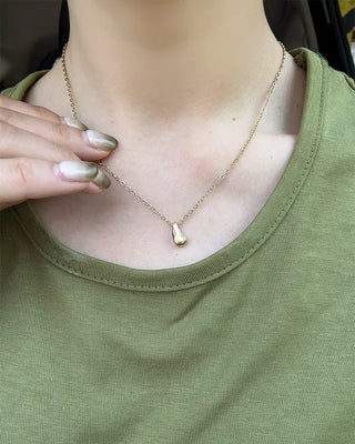 Drop motif necklace