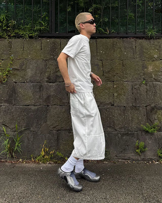 Two-pleat Bermuda shorts