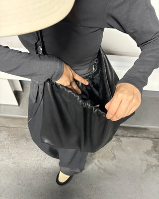 Shirring shoulder bag