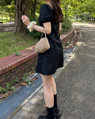 Suede Square Belt Shoulder Bag