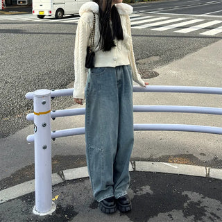 Fur cropped cardigan