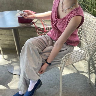 2-way string elastic pants