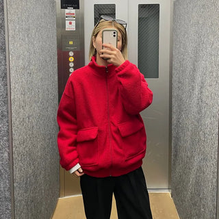 Pocket fleece zip jacket