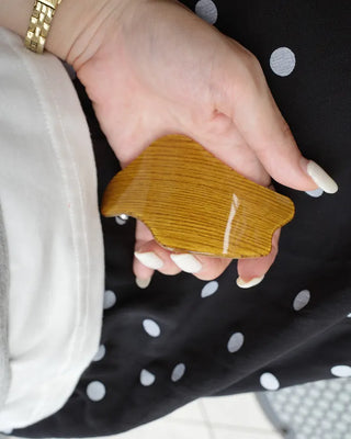 Wood texture hairpin