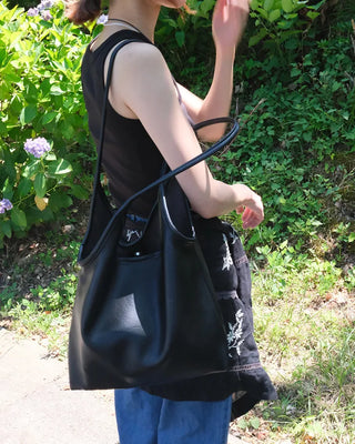 Eco-leather Triangle Shoulder Bag
