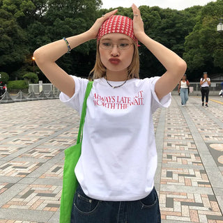 Lettering Point Short-Sleeve T-Shirt
