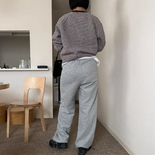 Fine Border Knit Sweater