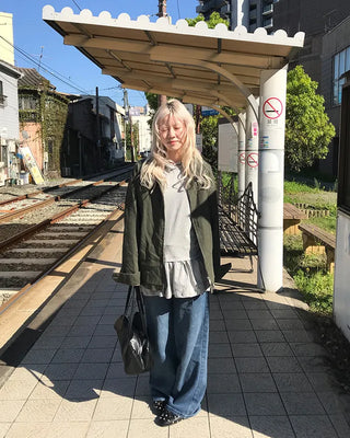 Parka Side Shirring Dress