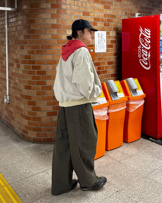 (Unisex) Drawstring Pintuck Slacks