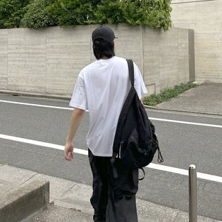 Multi-pocket string backpack
