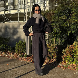 Fleece cropped half-zip pullover