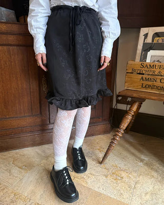 Flower lace stockings