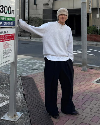 Hip-stitch sweatpants