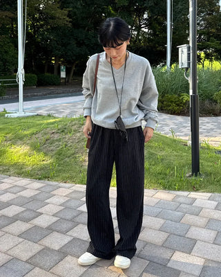 Striped Banding Pants