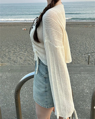 Asymmetrical String Knit