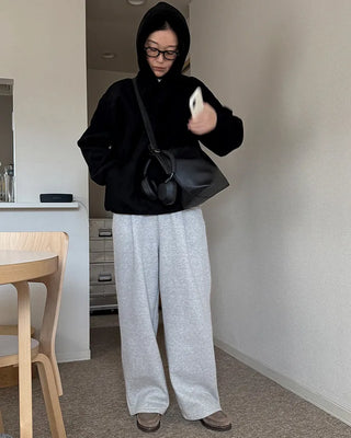 Brushed Pintuck Wide Balloon Pants
