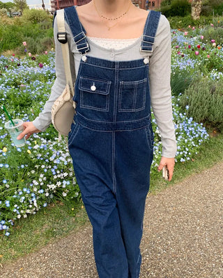 Loose-fit overalls