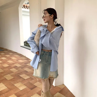 (Unisex) Oversized Cotton Shirt