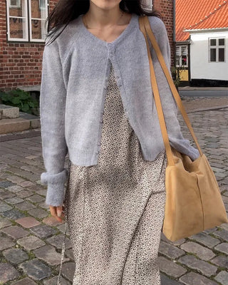Big Square Suede Shoulder Bag