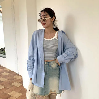 Vintage denim mini skirt