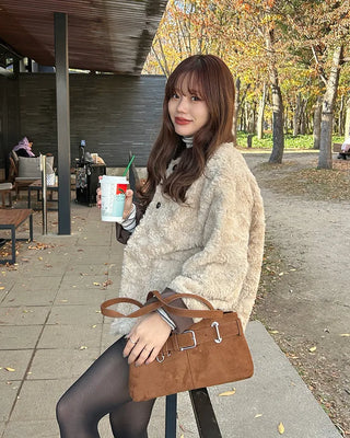 Oversized Half Fur Coat
