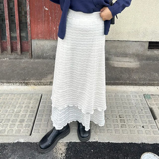 Lace long skirt