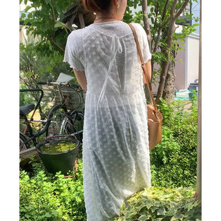 Flower short-sleeved T-shirt