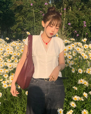 Weaving shoulder bag