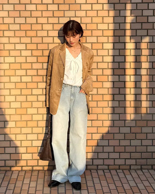 Shirred Ribbon Blouse