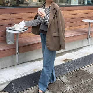 Wide-fit denim pants
