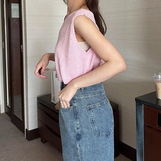 Bouclé Sleeveless Knit