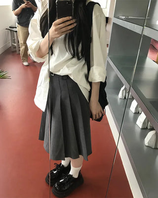 Round Hem Overfit Basic Shirt