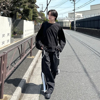 (Unisex) Line Point Nylon Pants