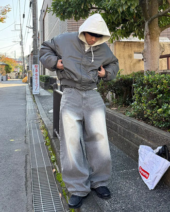 Cropped MA-1 jacket