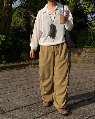 Stopper Shirring Pants