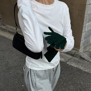 Basic brushed cotton T-shirt