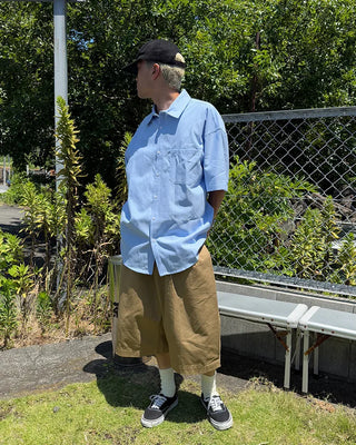 Pintuck Cotton Bermuda Shorts