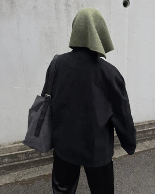 Washed pocket work jacket