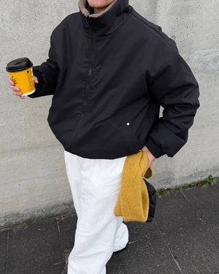 Reversible fur jacket