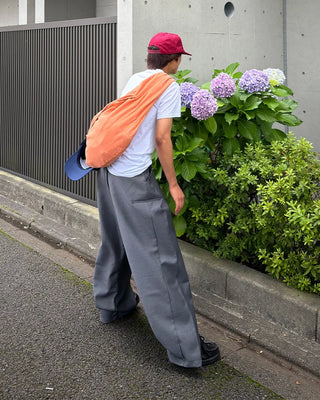 Pintuck wide slacks