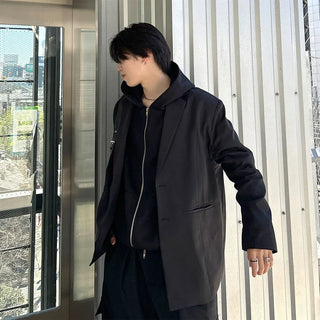 (Unisex) Oversized Zip-Up Hoodie