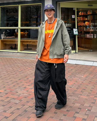 D-ring one-tuck balloon pants