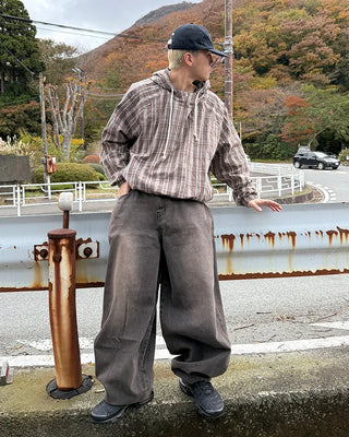 Checkered Anorak Parka