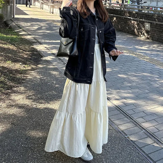 Oversized pocket denim jacket