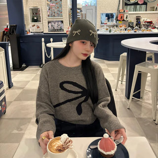 Pearl Ribbon Beanie