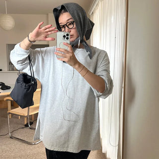 Side-slit boxy T-shirt